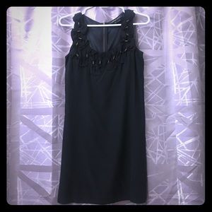 Cynthia Steffe black silk shift dress
